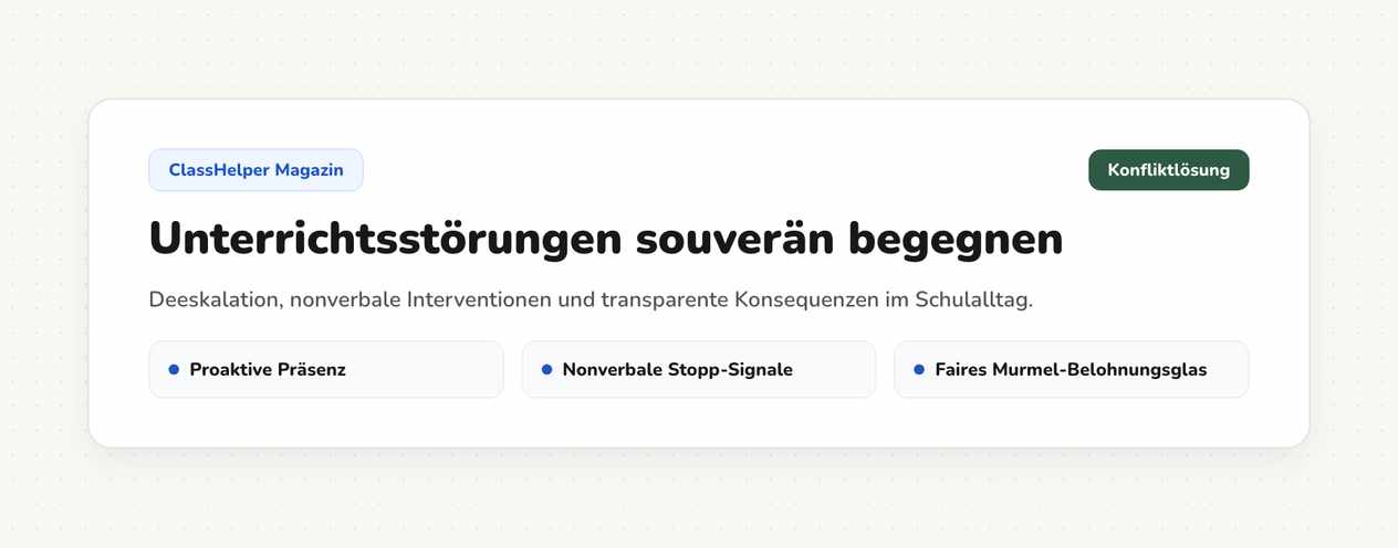 Ampel auf Gelb als stilles Signal neben dem Arbeitsauftrag auf der digitalen Tafel während einer Erarbeitungsphase, Klasse 6a