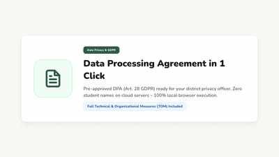 Official Data Processing Agreement document preview pursuant to GDPR Art. 28